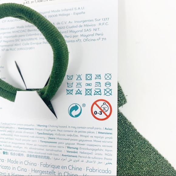 Abel & Lula Green Glitter Hairtie - Picture 5 of 5